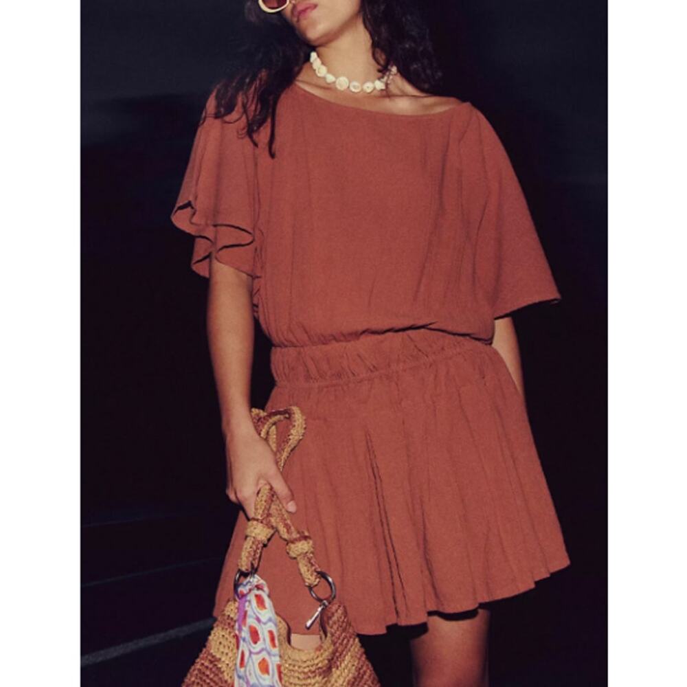 Free People Women's Argan Oil Sutton Mini Dress Size M